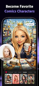Hype AI comics character screenshot